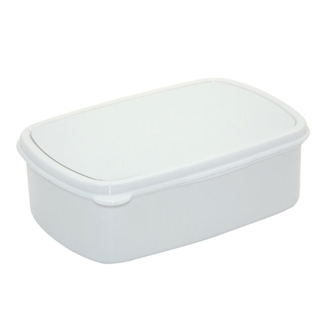 Small Plastic Lunch Box - White