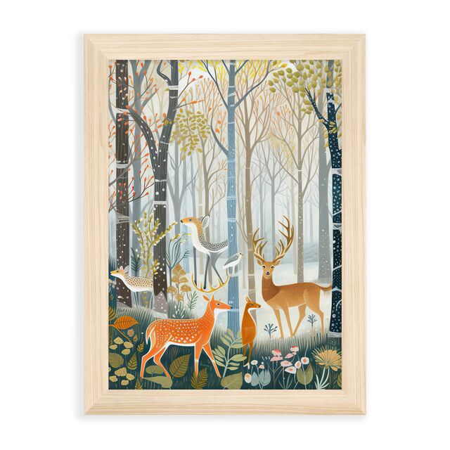 Custom A2 Wall Print - Natural Frame