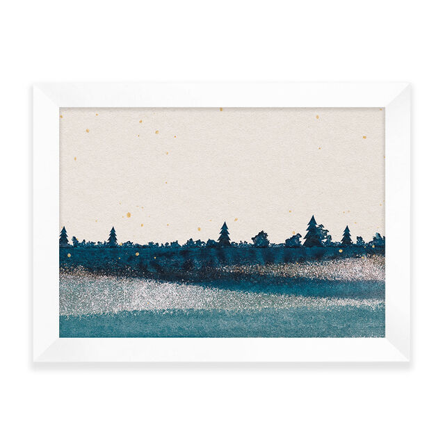 Custom Landscape A4 Wall Print - White Frame